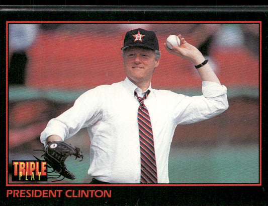 President Clinton 1993 Triple Play #32