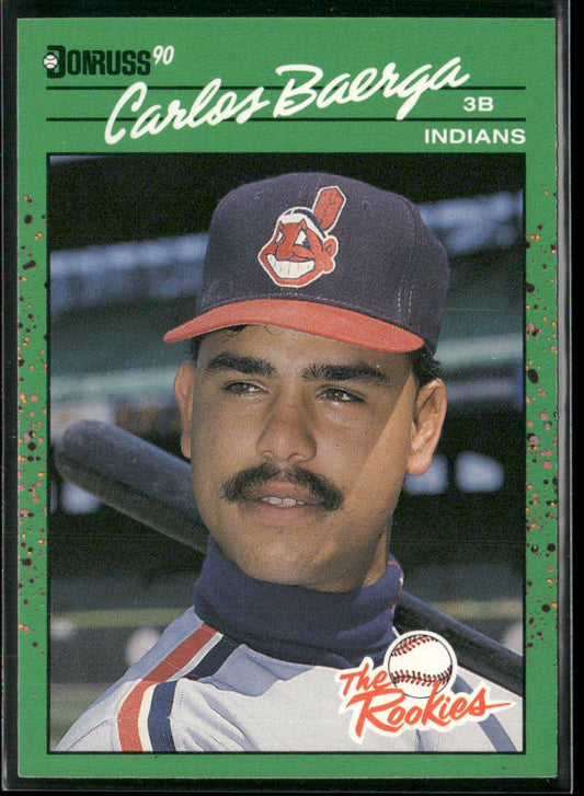 Carlos Baerga 1990 Donruss The Rookies #19 Cleveland Indians front