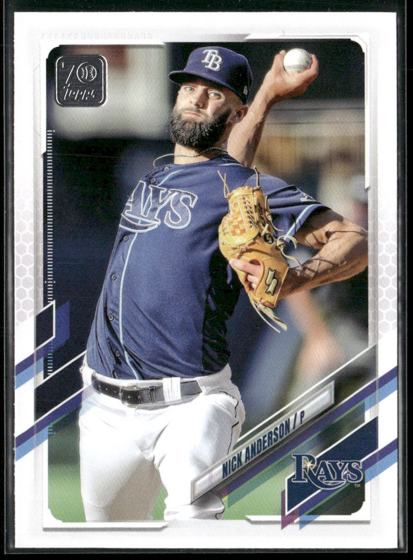 Nick Anderson 2021 Topps Update #US233 Tampa Bay Rays