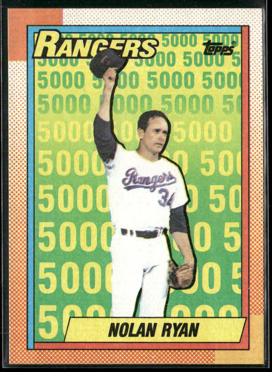 Nolan Ryan 1990 Topps #5 Texas Rangers