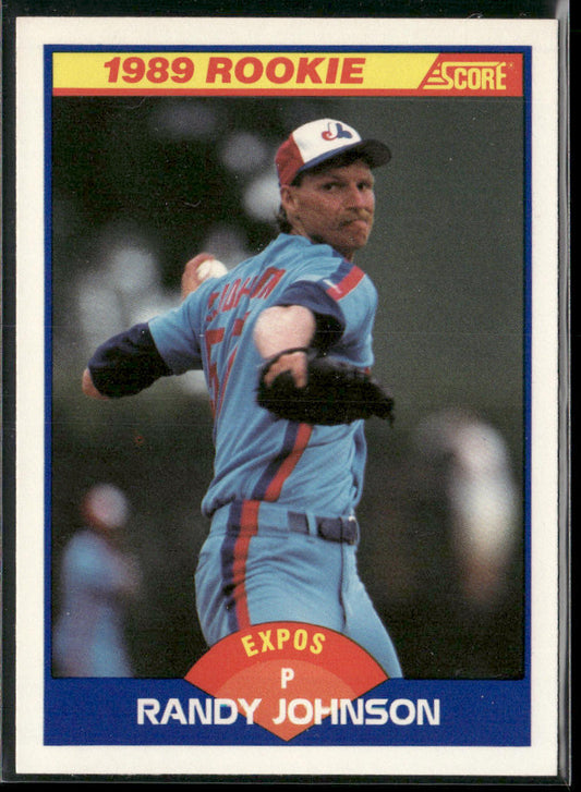 Randy Johnson 1989 Score #645 RC Montreal Expos