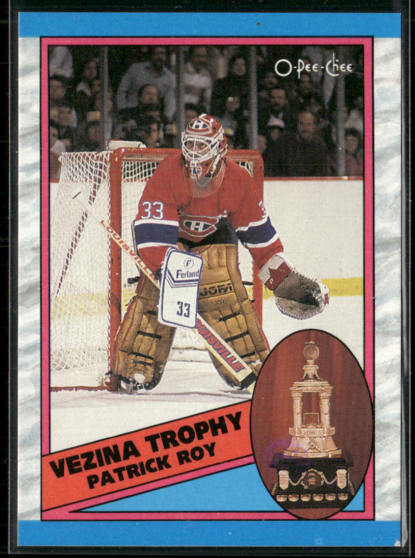Patrick Roy 1989-90 O-Pee-Chee #322 Montreal Canadiens