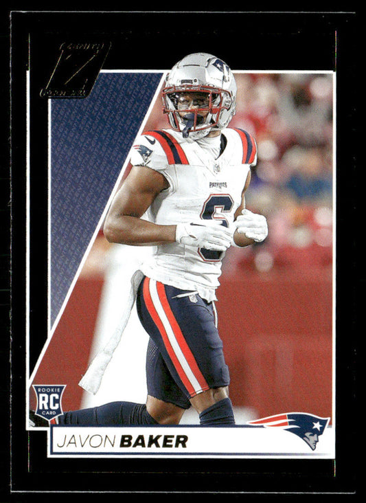 Javon Baker 2024 Panini Zenith #145 RC New England Patriots