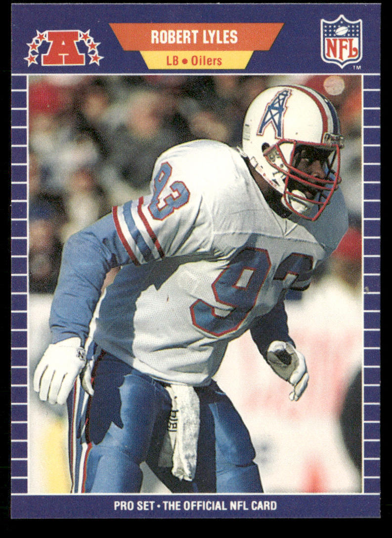 Robert Lyles 1989 Pro Set #147 RC Houston Oilers