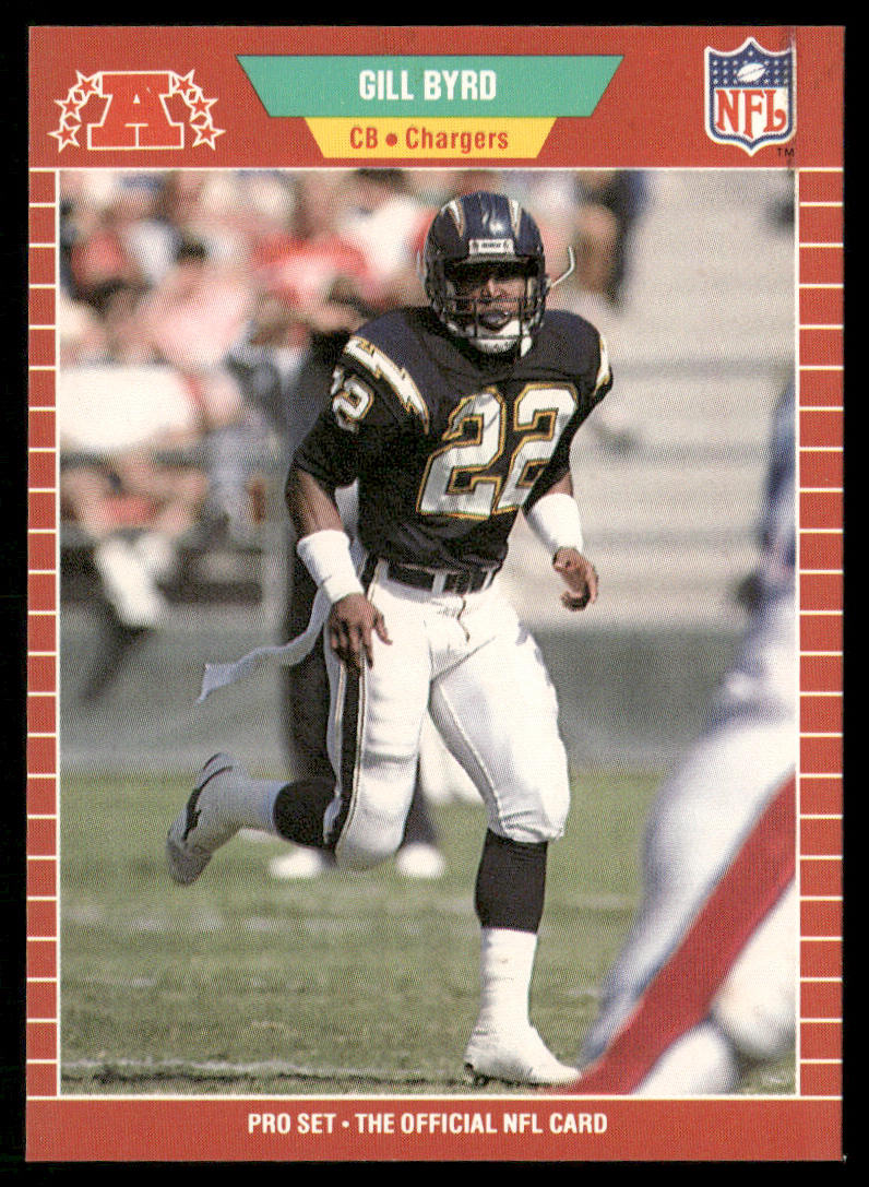 Gill Byrd 1989 Pro Set #358 San Diego Chargers