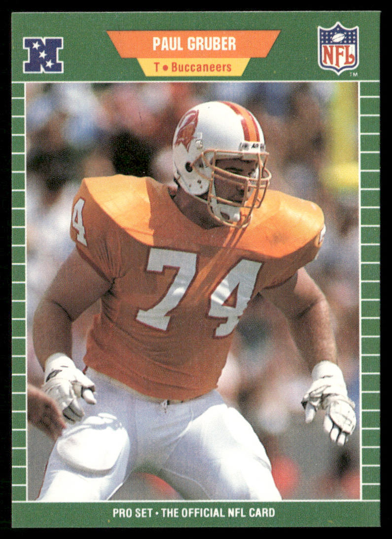 Paul Gruber 1989 Pro Set #411 RC Tampa Bay Buccaneers