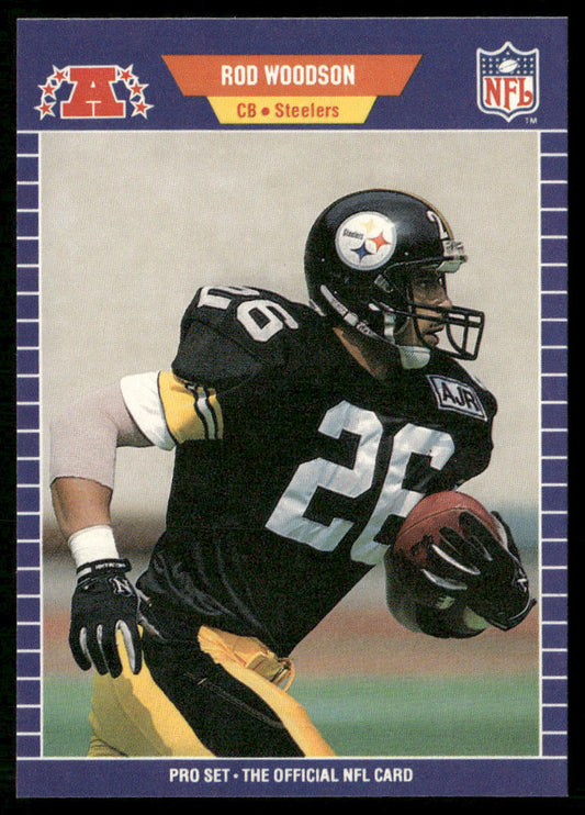 Rod Woodson 1989 Pro Set #354 RC Pittsburgh Steelers