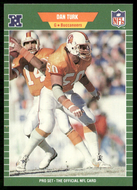 Dan Turk 1989 Pro Set #415 RC Tampa Bay Buccaneers