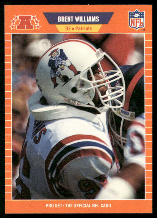 Brent Williams 1989 Pro Set #250 RC New England Patriots