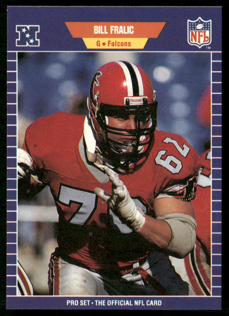 Bill Fralic 1989 Pro Set #9 Atlanta Falcons front