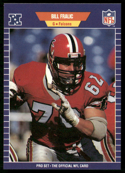 Bill Fralic 1989 Pro Set #9 Atlanta Falcons front