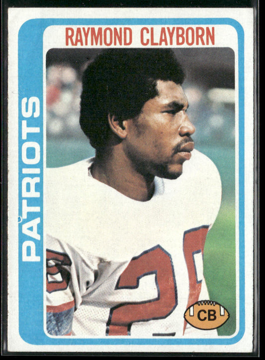 Raymond Clayborn 1978 Topps #158 RC New England Patriots