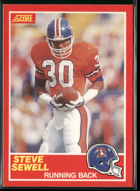 Steve Sewell 1989 Score #184 RC Denver Broncos