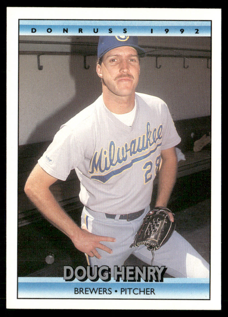 Doug Henry 1992 Donruss #663b RC Milwaukee Brewers