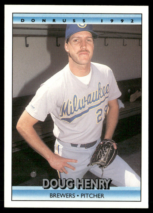 Doug Henry 1992 Donruss #663b RC Milwaukee Brewers