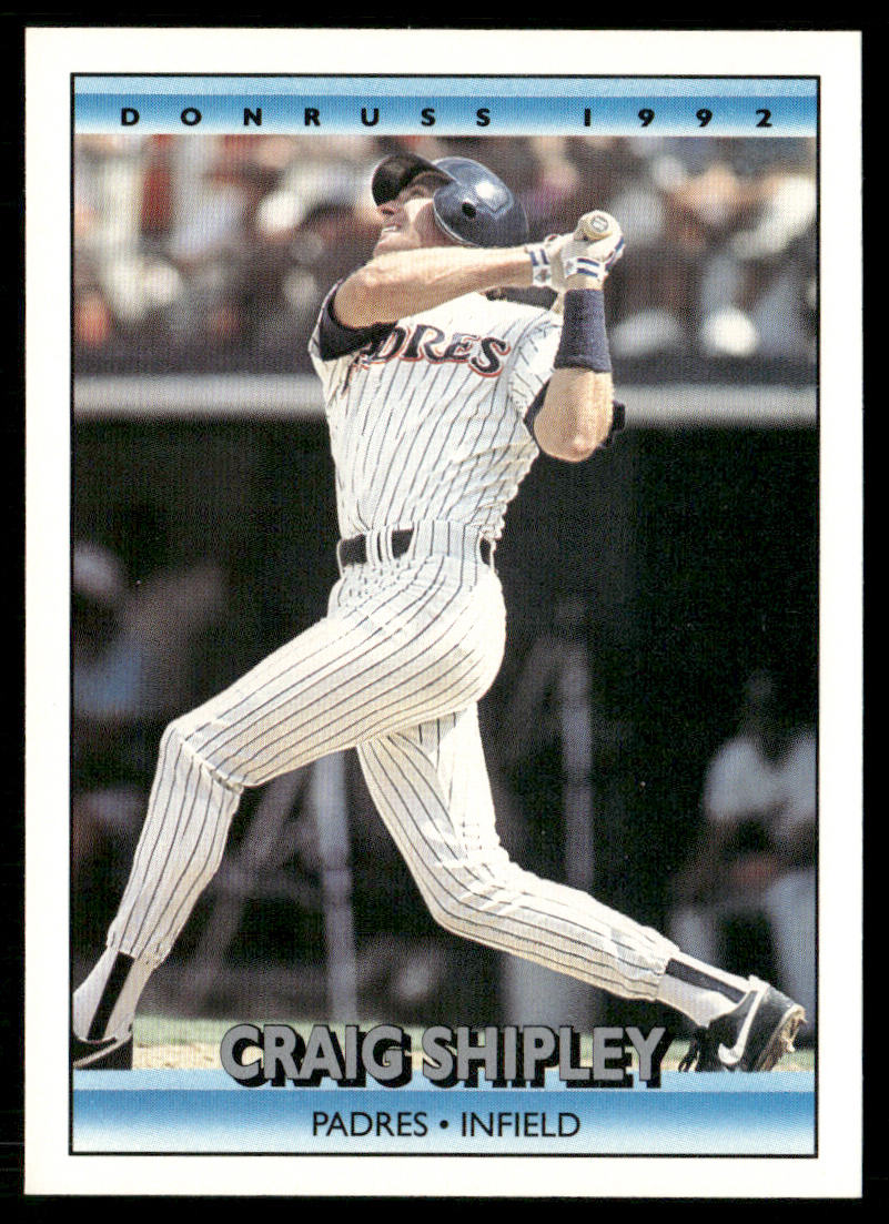 Craig Shipley 1992 Donruss #667 RC San Diego Padres