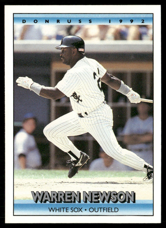Warren Newson 1992 Donruss #668 RC Chicago White Sox