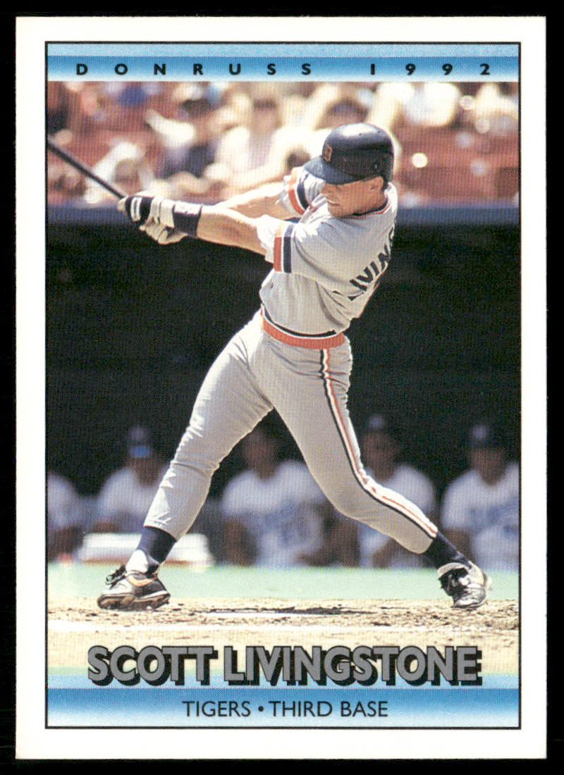 Scott Livingstone 1992 Donruss #675 Detroit Tigers