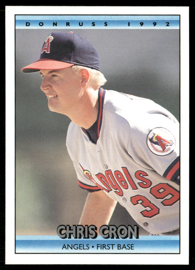 Chris Cron 1992 Donruss #698b RC California Angels