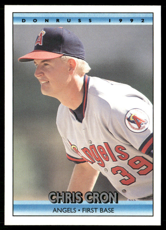 Chris Cron 1992 Donruss #698b RC California Angels