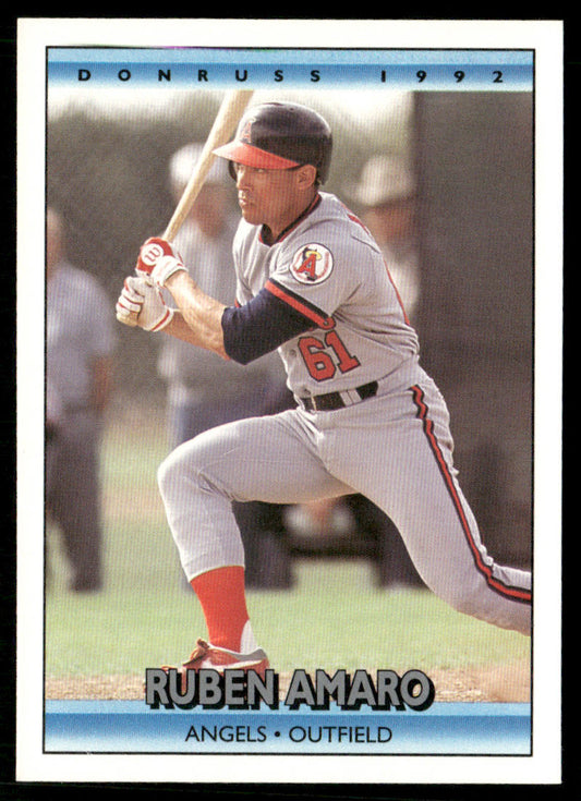 Ruben Amaro 1992 Donruss #733 California Angels
