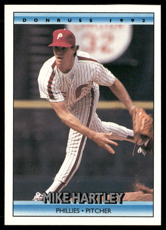 Mike Hartley 1992 Donruss #726b Philadelphia Phillies front