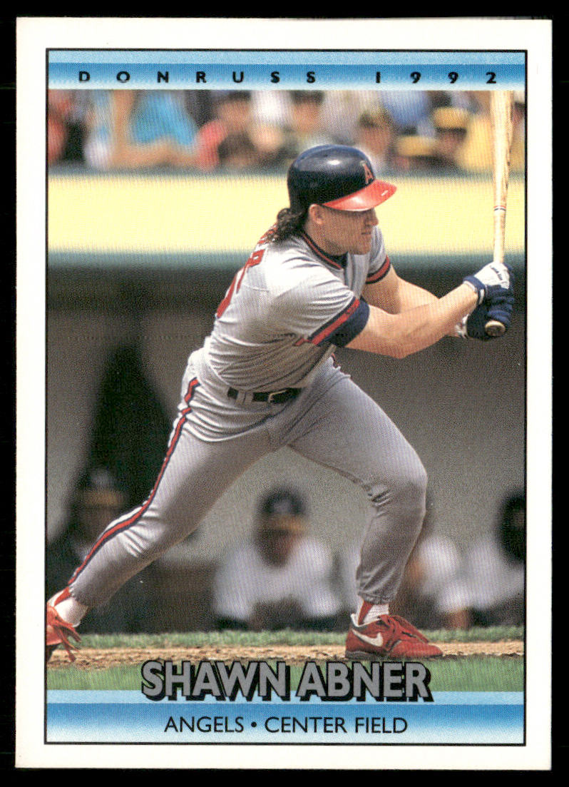 Shawn Abner 1992 Donruss #736b California Angels