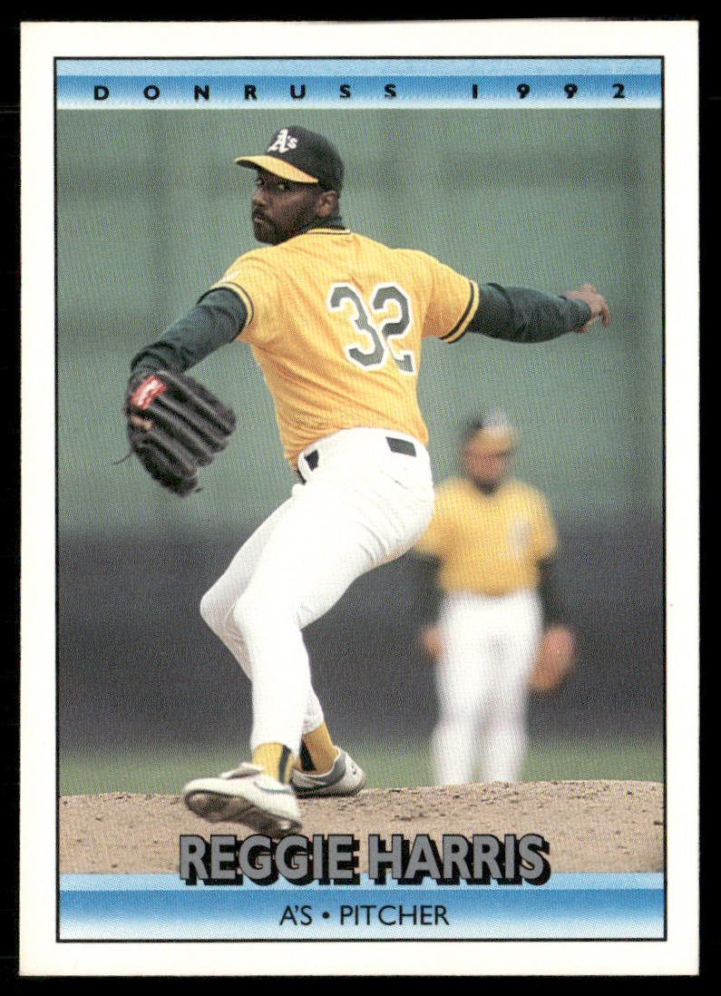 Reggie Harris 1992 Donruss #781b Oakland Athletics