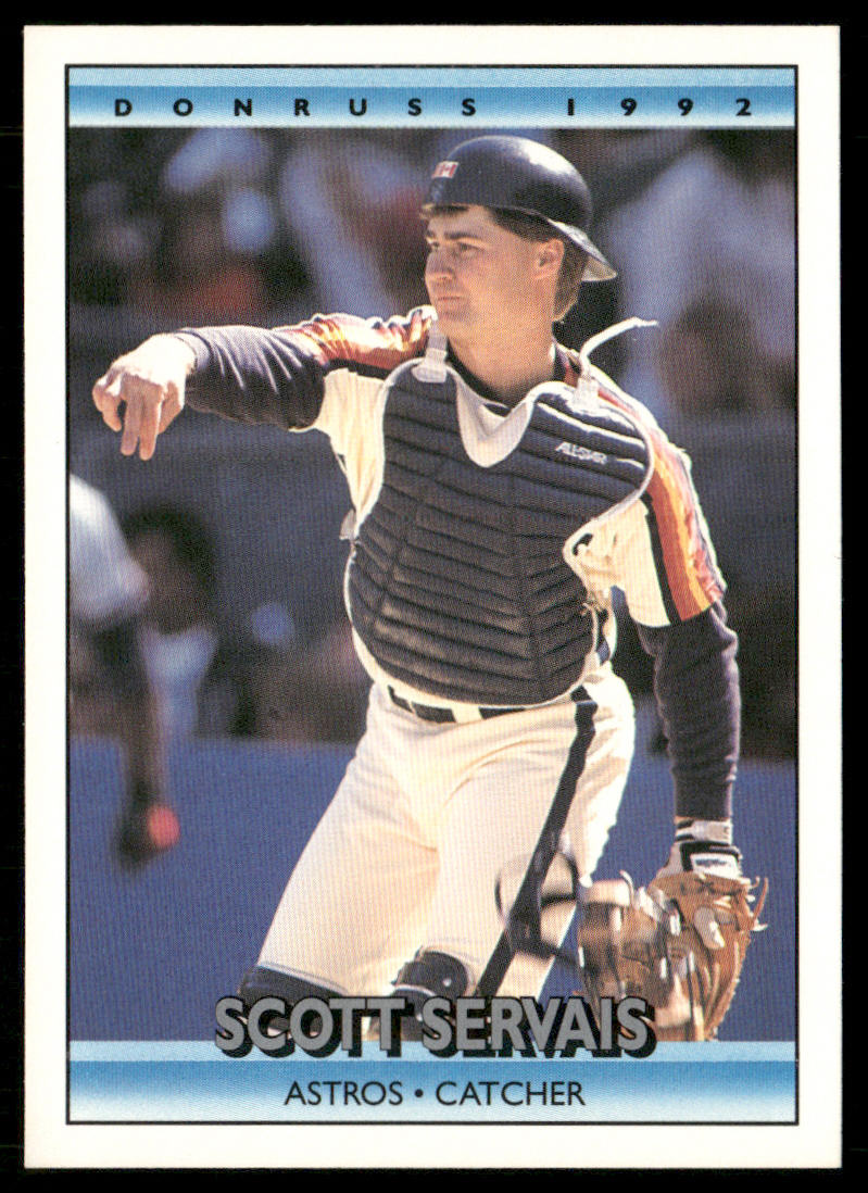 Scott Servais 1992 Donruss #763b Houston Astros