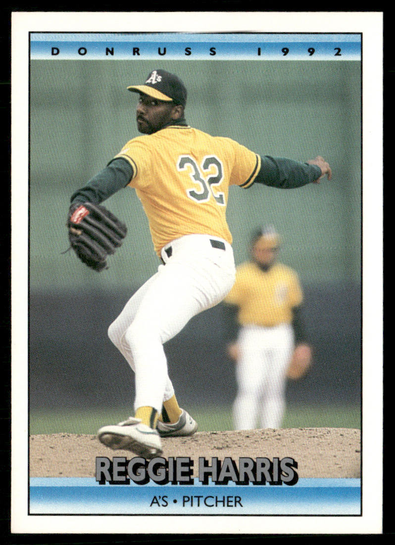Reggie Harris 1992 Donruss #781b Oakland Athletics front