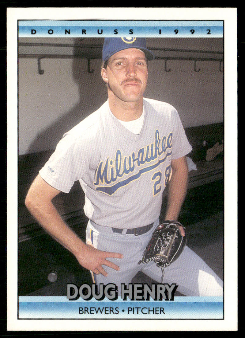 Doug Henry 1992 Donruss #663b RC Milwaukee Brewers front