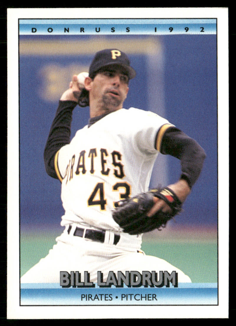 Bill Landrum 1992 Donruss #221b Pittsburgh Pirates front