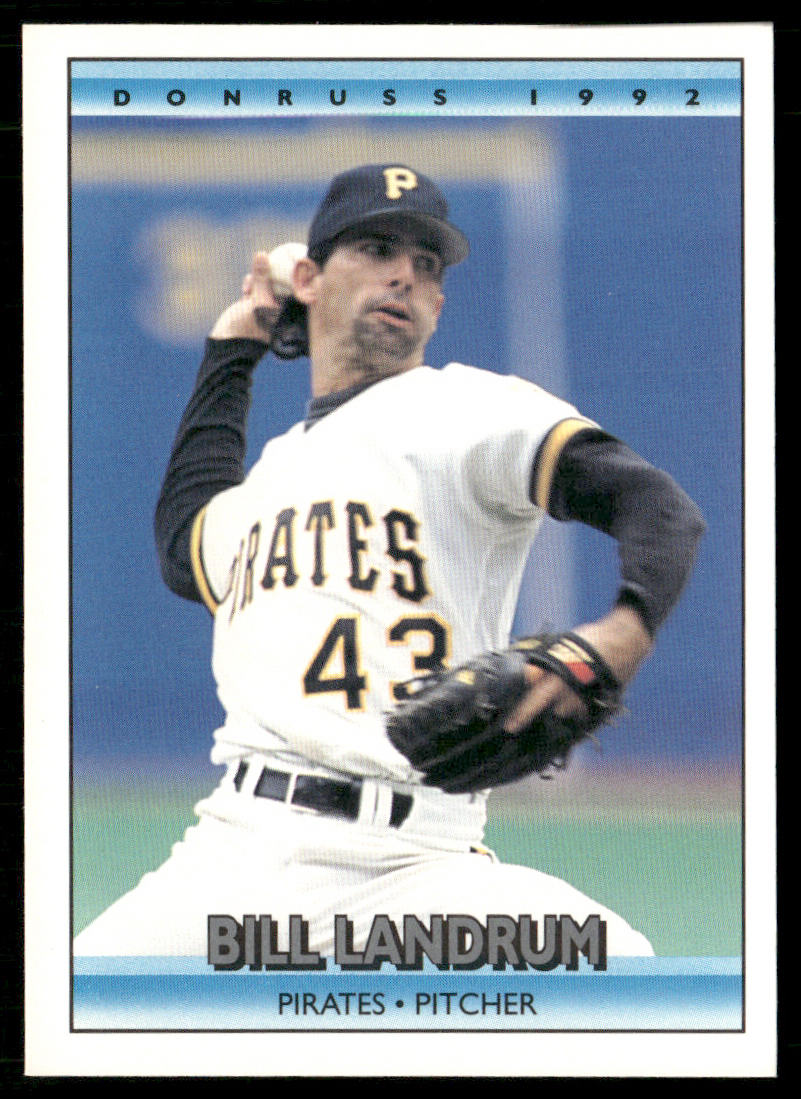 Bill Landrum 1992 Donruss #221b Pittsburgh Pirates front
