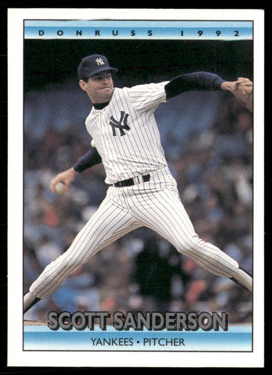 Scott Sanderson 1992 Donruss #227 New York Yankees