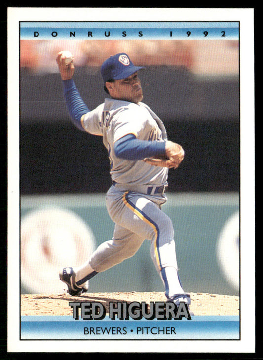 Ted Higuera 1992 Donruss #294 Milwaukee Brewers front