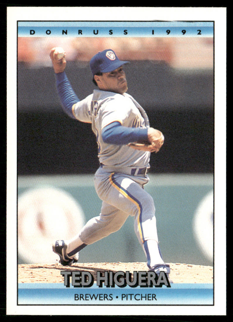 Ted Higuera 1992 Donruss #294 Milwaukee Brewers front