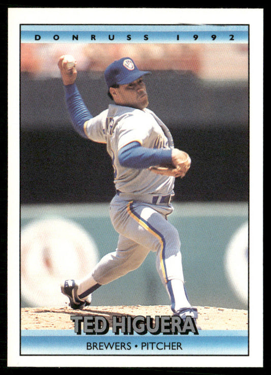 Ted Higuera 1992 Donruss #294 Milwaukee Brewers front