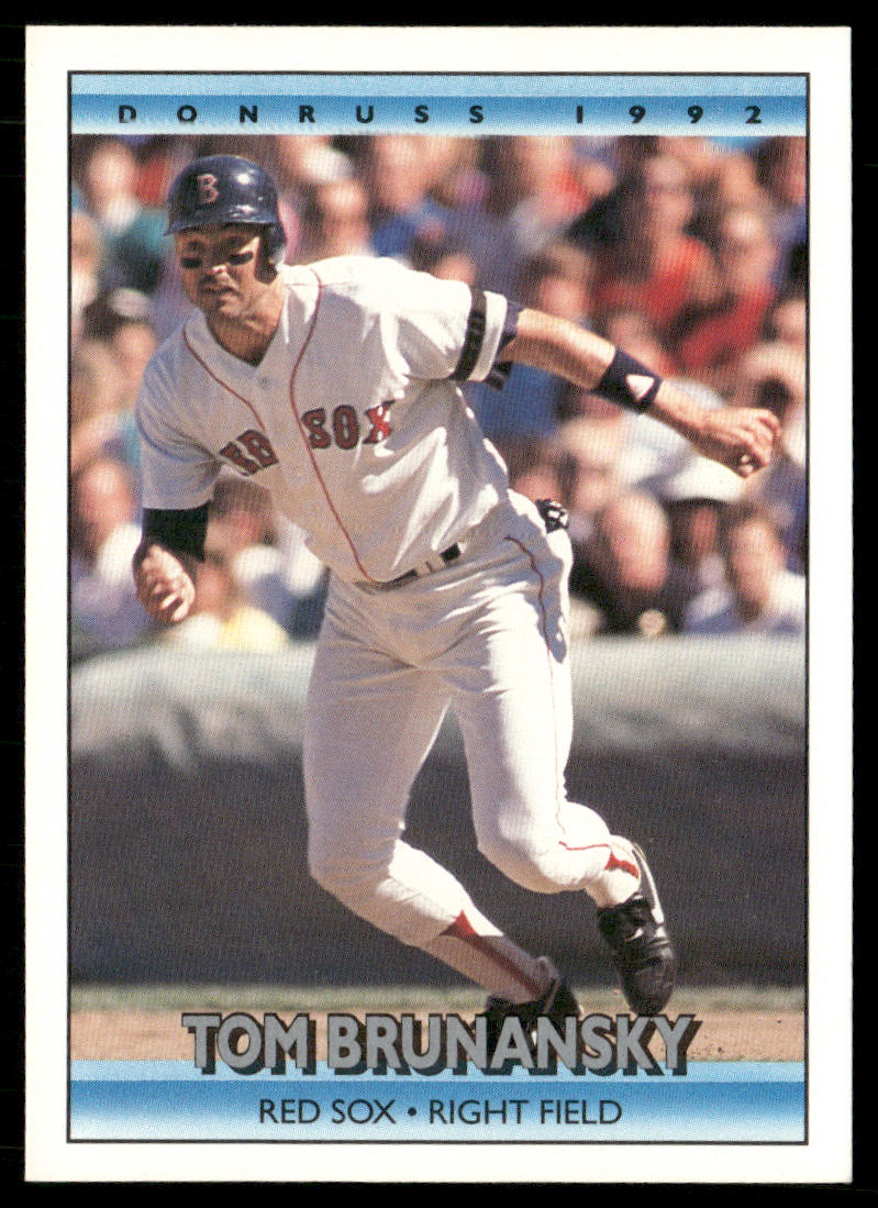 Tom Brunansky 1992 Donruss #490b Boston Red Sox front