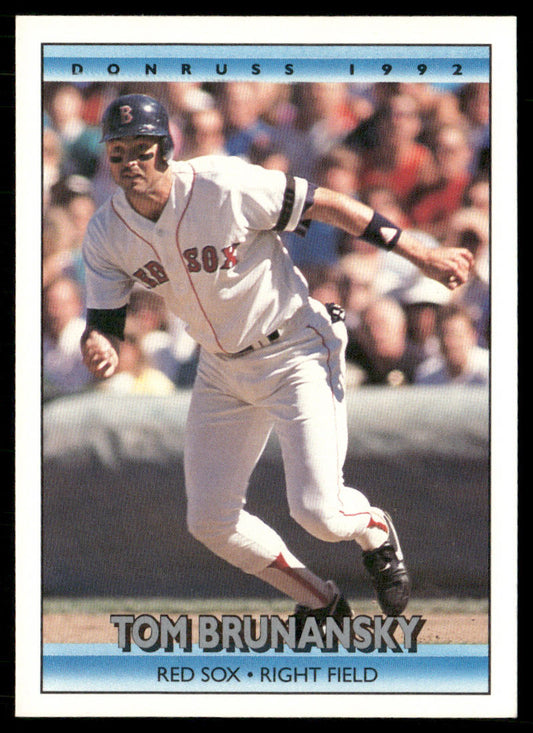 Tom Brunansky 1992 Donruss #490b Boston Red Sox front