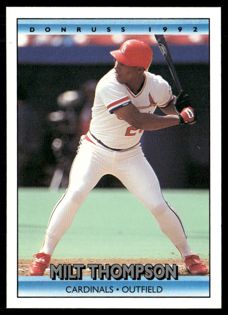 Milt Thompson 1992 Donruss #513b St. Louis Cardinals