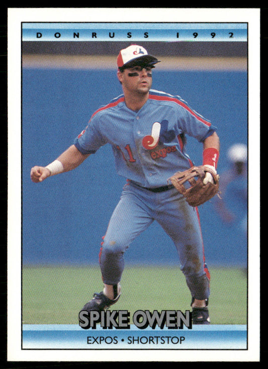 Spike Owen 1992 Donruss #518 Montreal Expos