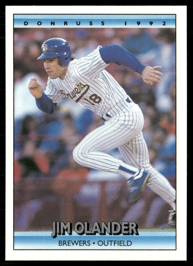 Jim Olander 1992 Donruss #766 RC Milwaukee Brewers