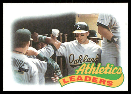Athletics Leaders 1989 Topps #639 Oakland Athletics front