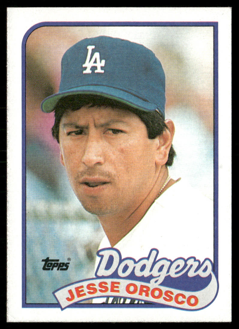Jesse Orosco 1989 Topps #513 Los Angeles Dodgers front