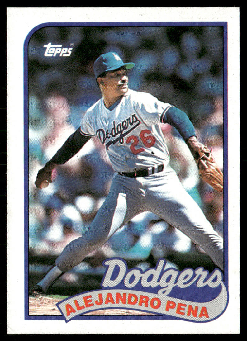 Alejandro Pena 1989 Topps #57 Los Angeles Dodgers front