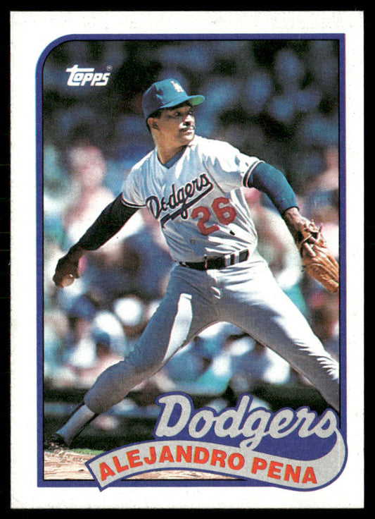 Alejandro Pena 1989 Topps #57 Los Angeles Dodgers front
