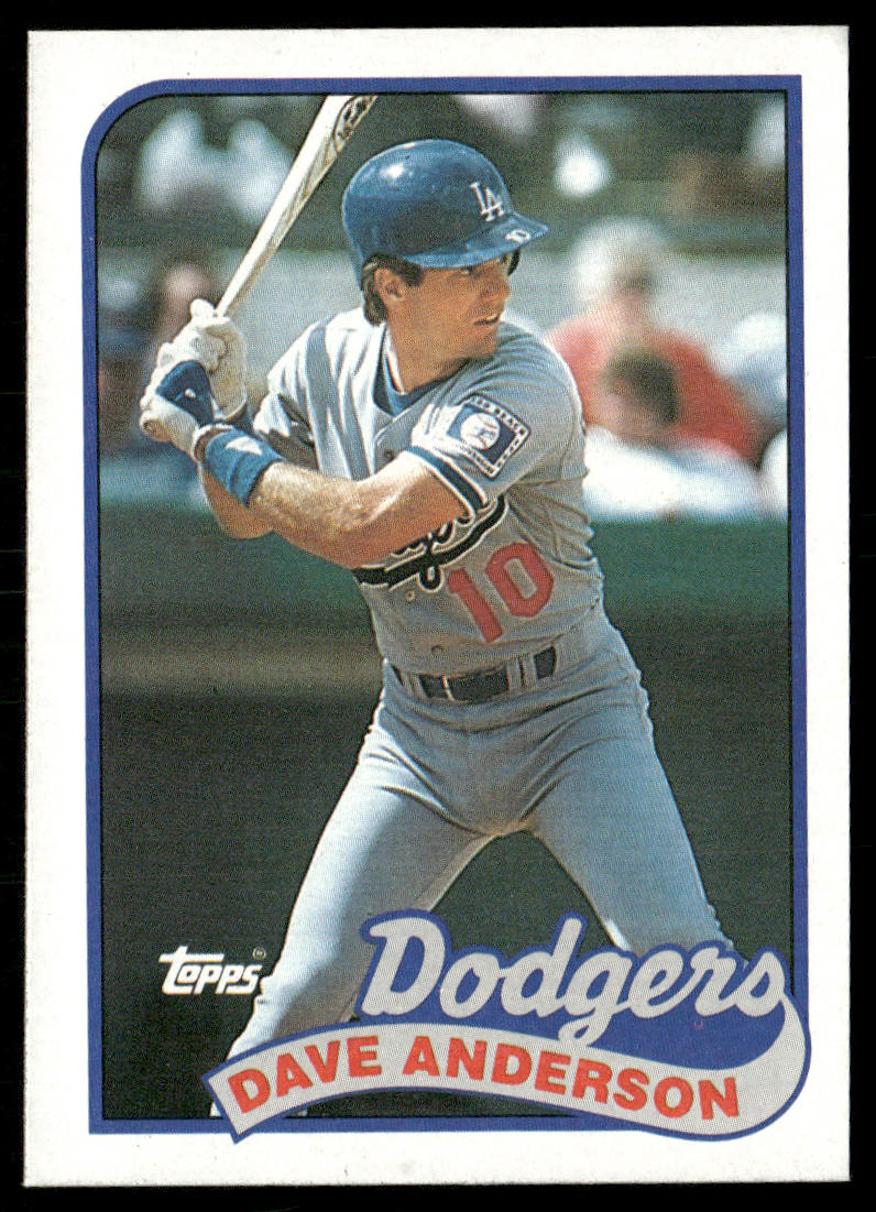 Dave Anderson 1989 Topps #117 Los Angeles Dodgers front