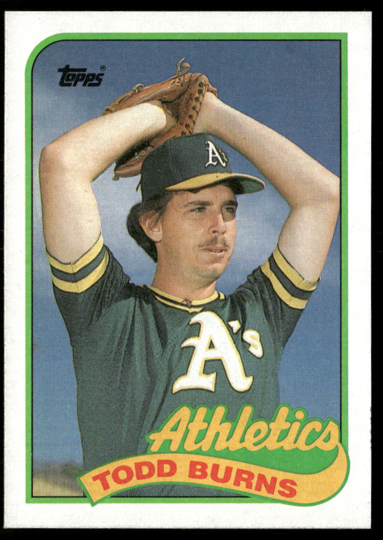 Todd Burns 1989 Topps #174 RC Oakland Athletics