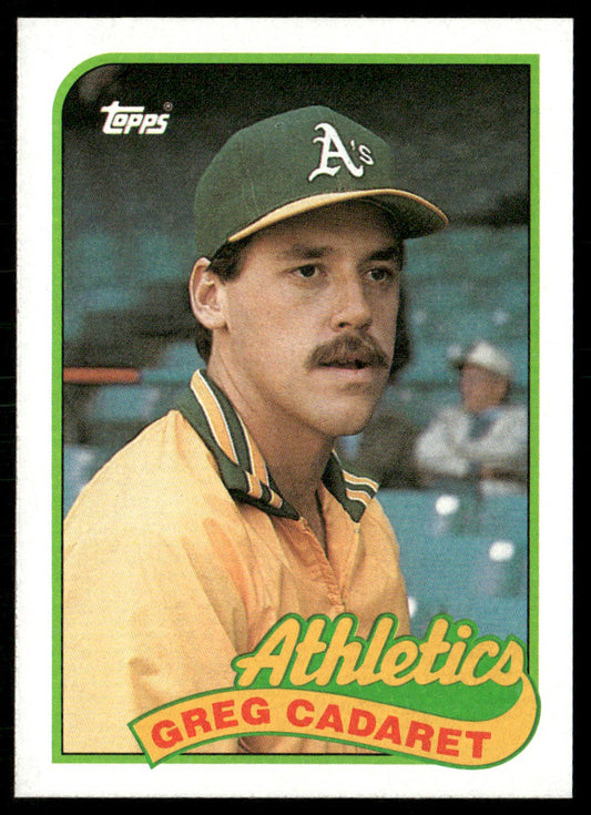 Greg Cadaret 1989 Topps #552 Oakland Athletics front