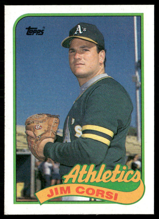Jim Corsi 1989 Topps #292 RC Oakland Athletics